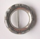 Scottish Silver and Grey Agate Brooch