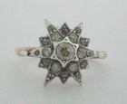 18 ct Gold and Diamond Star Ring