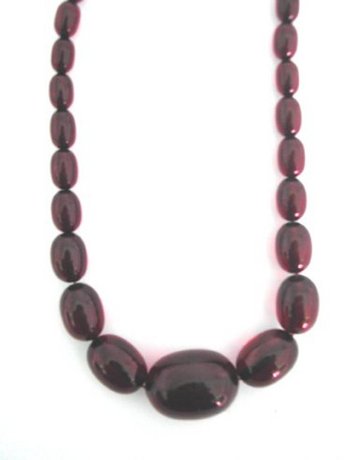 Faux Cherry Amber Necklace