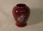 Small Red-Glazed Prinknash Abbey Vase