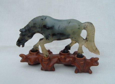Chinese Jadeite Horse Carving