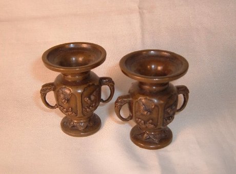 Oriental Miniature Bronze Vases