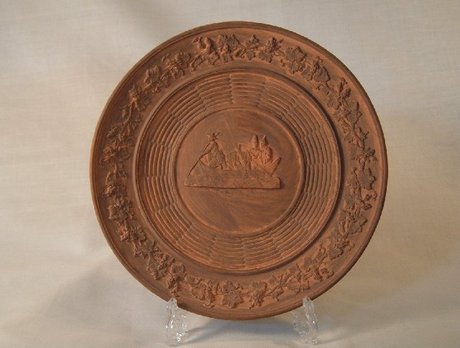 Schiller & Gerbing, Bohemia, Moulded Earthenware Plate