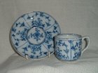 Tettau Porcelain Onion Pattern Cup and Saucer