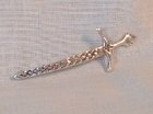 Scottish Silver Sword Plaid Pin - Henderson 7 Horner, Glasgow
