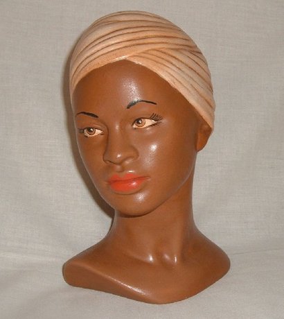 Bust Of An Afro-European Woman Wearing A Turban