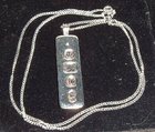 Hallmarked Sterling Silver Ingot With Chain - Silver Jubilee Year