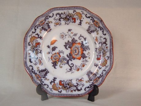Davenport Pearlware 9 Inch Plate - Nankin Pattern - 1848