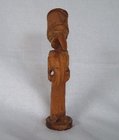 Folk Art Carved Tobacco Pipe and Stand