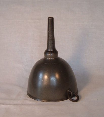 19th Century Pewter Wine Funnel or Tondish