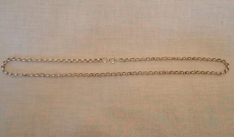 Sterling Silver Rolo Link Chain with Clasp
