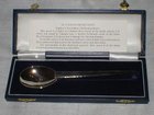 St Dunstan Silver Craft Boxed Solid Silver Christning Spoon