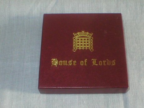 House Of Lords Leather Bound Boxed Table Coasters