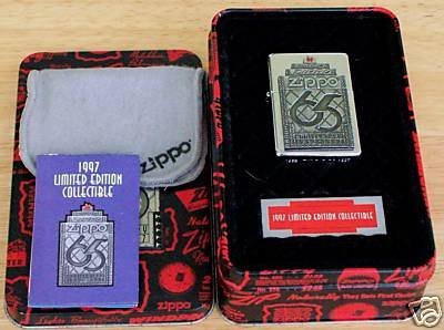 Zippo 65th Anniversary Lighter Limited Edition Never Used Boxed