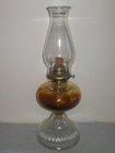 Antique Glass (Eagle Stamped) Oil Lamp