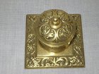 Vintage Solid Brass Inkwell with Insert