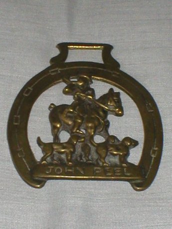 Vintage John Peel Horse Brass Reg No 876559