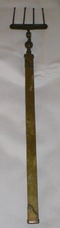 Very Rare Brass Victorian Extending Swivel Head Toasting Fork