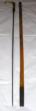 Sword Stick Antique Malacca Swordstick With Horn Handle