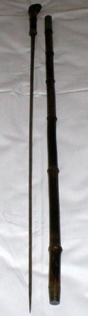 Sword Stick Antique Solingen Bamboo Swordstick