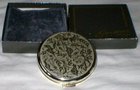 Vintage Silver Plate Lid And Base Stratton Compact Boxed