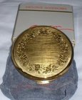Vintage Gold Tone Stratton Compact In Original Box