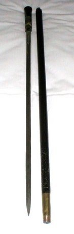 Antique Sword Stick/Cane - Ebony & Ivory