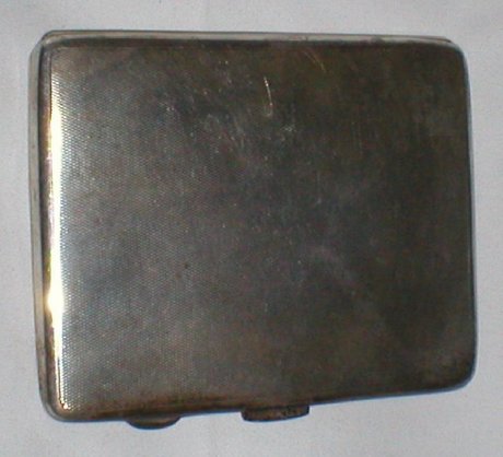Solid Silver Cigarette Case