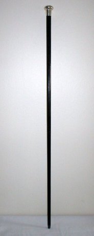 Vintage Silver Top Ebony Walking Stick/Cane London 1937
