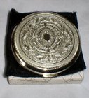 Vintage Silver Plate Lid And Base Stratton Compact Boxed (Unused)