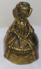 Rare Solid Brass Victorian Lady Calling Bell; Heavy 800gms