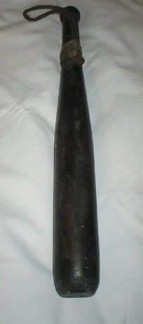 Antique Victorian Police Truncheon With Lead Weight At Base