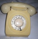 Vintage Ivory Tone Finger Dail Telephone (Full Working Order)