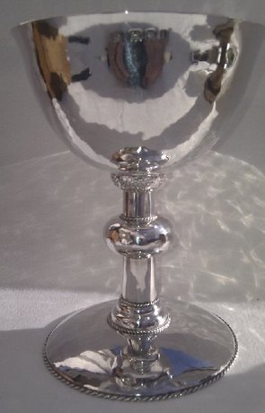 Arts & Crafts Silver Chalice & Tray 1904 Boxed