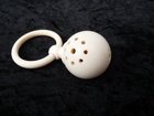 Victorian Ivory Babys Rattle and Teething Ring             